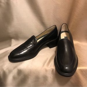 Women’s GH Bass & Co. Black Leather Slip On Loafer In 100% Leather, Sz.8 1/2